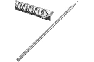 EffektWerk Wiertło SDS Plus 600mm, końcówka wolframowa z ostrzami poprzecznymi do betonu, cegły i kamienia