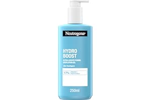 ‎NEUTROGENA Neutrogena Hydro Boost Bodylotion Gel, ultra-leichte Formel für geschmeidige Haut, feuchtigkeitsspendende Körperlotion mit 17Prozent Glycerin + Hyaluronsäure, Körpercreme-Gel für alle Hauttypen 250 ml