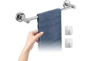 Towel-Rail-35cm-Wall-Mounted-Bathroom-Kitchen, 304 Stainless Steel Elegant BauTangLe Towel Rails, Keeps Your Rooms Tidy
