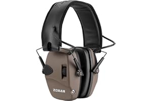 ZOHAN 054 Electrónica Cascos Antiruido, Tiro y Caza Proteccion Auditiva, Auricular Táctico de Amplificación de Sonido,Ideal para el Deporte al Aire Libre Airsoft