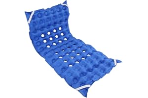 FILFEEL Luftmatratze Aufblasbares Anti-Dekubitus-Matratzenpolster mit Luftpumpe für ältere bettlägerige Patienten - Blau
