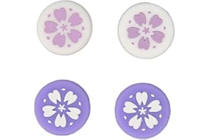 GARSENT 4 szt. Śliczne Nakładki na Kciuki Przełącznika do Przełącznika OLED, Konsoli Lite, Nasadka Joysticka Kawaii Miękkiego Silikonu Drążek Analogowy Osłona Przycisku, do Kontrolera