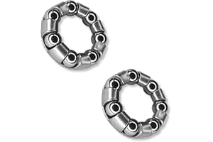 Cyclingcolors 2X rodamiento Jaula de Bolas buje Trasero 15mm 25mm 7 Bolas 6,35mm Rueda Bicicleta Ciclo MTB Ciudad Vintage Carretera