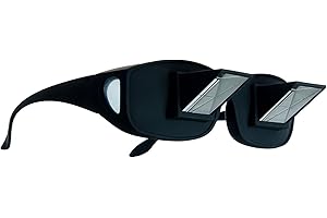 KOBERT-GOODS KOBERT GOODS Prisma-Brille 90 Grad Blickwinkel-Funktion ermöglicht das bequeme Lesen und Fernsehen im liegen Horizontale Sicht ohne Stärke für Entspannte Positionen im Bett und Sofa Lazy Readers