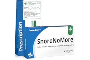 BESTAFIESTA SnoreNoMore Funny Stocking Fillers for Men Christmas & Birthday Gifts for Him Funny Secret Santa Gifts for Men Joke Snoring Pills Box (Supplied Empty)