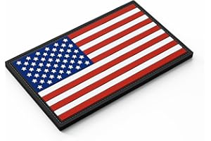 PATCHFORCE Patch Force - Patch in gomma con bandiera americana, 8 x 5 cm, ideale come distintivo per uniformi, giubbotto protettivo, borsa, giacca o zaino – per esercito federale, polizia e militare