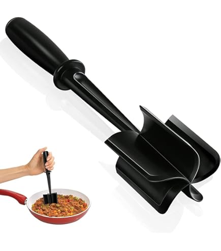 Trituratore di pollo grande con spazzola e forchetta – Tritapolli visibile con striscia antiscivolo, manico ergonomico, senza BPA, adatto per pollo, maiale e manzo (rosa