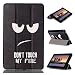 Produktbild Amazon Fire 7 HD 2015 Schutzhülle für Amazon 7 Zoll 5. Generation PU Lederhülle Tasche Cover Sleeve mit Standfunktion Schale Ultra Dünn- DON'T TOUCH MY FIRE