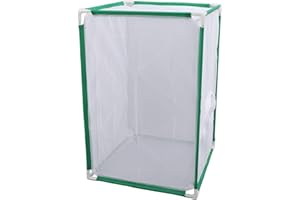 Qcwwy Outdoor Mesh Plant Enclosure, Butterfly Habitat Cage Grow Tent Plant Cover Mesh Cage Butterfly Habitat Cage Plant Landscape Fiber Tube Enclosure for Flowers and Herbs