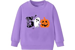 VVNTY Maglione per Halloween per bambini Spooky, zucca, per Halloween, fantasma grafico