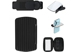 LIAMOSTEE Handy reflexionsspiegel, Telefonkamera-Spiegelreflexionsclip, Kamera Rucksack Clip Spiegel für Handy Tragbares Smartphone-Kamera-Spiegelreflexions-Clip-Set für Reise-Smartphones