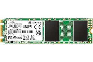 Transcend 120GB MTS820S M.2 2280 SATA III 6 Gb/s Disco de Estado Sólido Interno 3D TLC NAND TS120GMTS820S