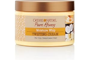 Creme of Nature - Pure Honey Twisting Cream - Crème Cheveux Bouclés, Frisés et Crépus - Noix de Coco, Beurre de Karité et Miel - Crème Coiffante Tenue Longue Durée - Hair Curler - Sans Sulfates - 326g