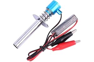 Woyisisi 6V -24V Electronic Glow Plug Starter Igniter Fit per Nitro RC Car Engine con Batteria e Caricabatterie potenziati(02)