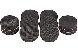 AZWOOD Patin Antiderapant Pegatinas para muebles, 12 almohadillas de goma antideslizantes de 50 mm, protectores de piso de muebles, almohadillas antideslizantes, sello para la fijación en lugar de los