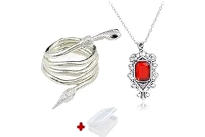 YouU 2 Piezas City of Bones Isabelle Lightwood's Electrum Whip Serpent Snake Bracelet and Necklace Set con Caja de Almacenamiento