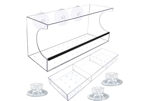 Zeqeey Grande finestra Bird Feeder Mangiatoia per Uccelli