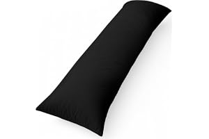 Utopia Bedding Kroppskudde 40×145 cm för sidosovare, Svart | Kroppskudde, gravidkudde, för sidosovare, positioneringskudde fö