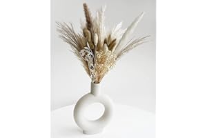 VELAFEE Sweet Dried Flowers Bouquet for Room Decor Cake Decor - 23 Stems - Dried Flowers for Cake Decorations Flowers White Decorative Artificial Flora