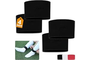 HELI MIAO 4pcs Schienbeinschonerhalter aus Silikon, Stutzenhalter Fussball, Fußball für Herren, Damen & Kinder,schienbeinschonerhalter