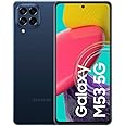 Samsung Galaxy M53 5G Mobile Phone SIM Free Android Smartphone 8GB RAM 128GB Storage Dark Blue [Amazon Exclusive]