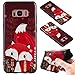 Produktbild Silikon Hülle für Samsung Galaxy S8, Galaxy S8 Handyhülle Silikon,Samsung S8 Case Schutzhülle,Fanryn 3D Hochwertiger Relief Schwarz Schale Bunte Muster Design Etui Protective Case Cover Rück Farbmuster Superdünn Ultra Dünn Gel Premium Weich Silikon TPU Handy Hülle Etui Cover Protective Shell Soft Schutzhülle Telefon Kasten Stoßfest Tasche Etui Bumper für Samsung Galaxy S8 [roter Fuchs]