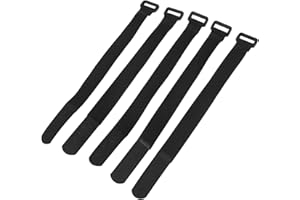 DILWE VGEBY1 Cinghia per Bicicletta,5 Pezzi/Set per Manubrio Regolabile in Nylon(Nero)