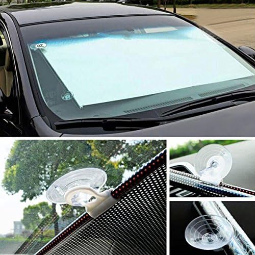 JTRAIL-car sunshade Retractable Auto Car Curtain Front Window Sun Shade Windshield Sunshade 58*125CM