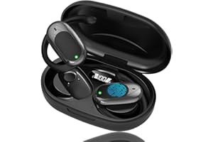 Zhwidnerso Translation Earbuds Real Time, AI Translator Earbuds, Wireless Bluetooth 5.4 LED Display Headphones Translator, Earhooks, Support 144 Languages, for Travel, Learning, Business Trip(Black)