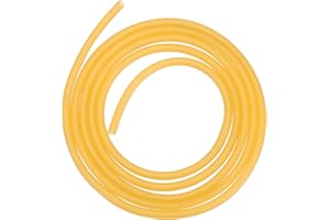 Rebower Natural Latex Rubber Tubing 2mm x 3mm 3ft(1m) Rubber Hose Highly Elastic [for Exercise, Stretching, Laboratory, Home Tube] / Yellow