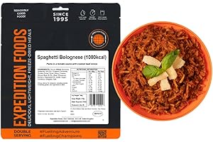 EXPEDITION FOODS EXPEDITIONFOODS.COM EXPEDITION FOODS Spaghetti Bolognese (Double Serving / 1000KCAL) | Freeze-Dried Camping & Hiking Food