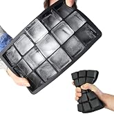 15 B&ouml;lmeli Silikon Buz Kalıbı &ndash; Kolay &Ccedil;ıkarma, BPA Free, B&uuml;y&uuml;k K&uuml;p Buzluk Tepsisi, Ev, Kokteyl ve İ&ccedil;ecekler İ&ccedil;in Buz K&uuml;p&uuml; Kal