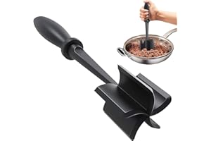 EUMMY Mince Meat Masher Heat Resistant Meat Chopper with Non-Slip Handle Multifunctional Masher and Mix Hamburger Chopper Nylon Ground Beef Masher for Hamburger Meat, Minced Meat, Butter, Potato (1pc)