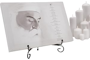 Topaz in the Sky Guru Nanak & Sikh Mool Mantar canvas (20x30cm) | With Easel Stand | Home Art | Spiritual Prayer from Japji Sahib with full translation