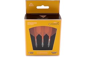 CUESOUL Rost T19 Eje de dardo Integrado de Carbono y Forma estándar de Vuelo, Juego de 3