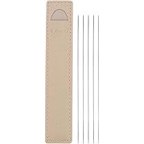 5 Ferri Da Maglia A Doppia Punta In Acciaio Inox 2,2 Mm X 14 Cm - Micro Maglia Per Calzini E Maniche - 2