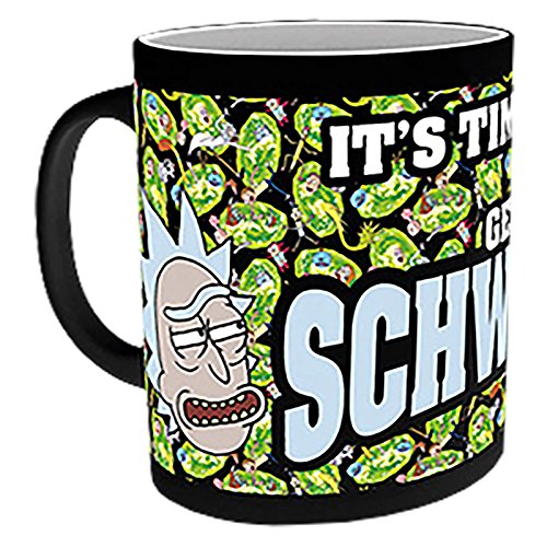 GB Eye Rick y Morty, Taza de cerámica que cambia con el calor. Diseñ