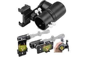 Starboosa Scope Mount Camera Adapter – Aluminiumrahmen Smartphone Kamera & Foto Adapter – Dual Winkel zur Beobachtung – Kompatibel mit Okular-Außendurchmesser 38 mm bis 46 mm