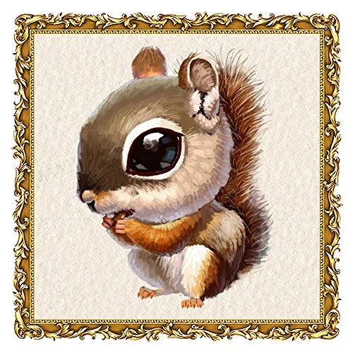 OLY Eichhörnchen Design DIY 5D Diamant Malerei Stickerei Diamond Kreuzstich Painting Heim Room Decor