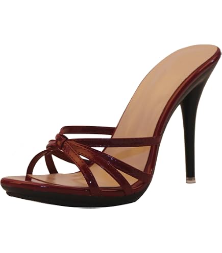 Sandali Con Tacco A Spillo 12 Cm Slingback Da Donna | Punta Aperta E Cinturino Alla Caviglia | Eleganti Per Serate E Occasioni Speciali
