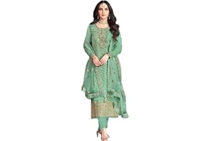 JIVRAJ FASHION Indischer pakistanischer Dhoti Patiyala Marmelade Seidenbaumwolle Dupatta Chiffon mit Stickerei Ready to Wear Plus Size Shalwar Anzüge