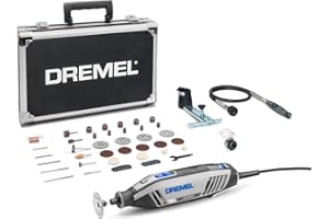 Dremel 4250 Narzędzie obrotowe 175 W – zestaw Amazon Exclusive z narzędziem wielof. i 3 przystawkami / 45 akcesoriami, silnik 175 W ze sterow. elektron., regulacja prędk. obr. 5 000 – 35 000 obr./min