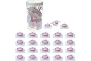 LABFIL 20 pezzi Filtro per Siringa Sterili, Idrofile PTFE Membrane con Diametro di 25 mm e Dimensione dei pori 0,22 μm, Filtro ad ago HPLC e GC, Filtrazione di Laboratorio ad Alto Rendimento