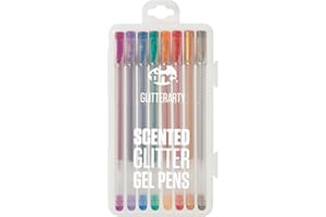 Tinc - Stylos Gel Liquide Néon Pailletés, un Design Original pour une Expérience d'Ecriture Ludique à la Maison ou à l'Ecole, Papeterie Créative pour Enfant, Lot de 8