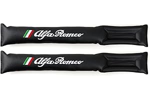 HENGYUESHANG 2PCS Auto Kunstleder Autositz-Lückenfüller Abstandshalter Universal Sitzlückenfüller Stopfen Kompatibel mit Alfa Romeo Giulia Mito Giulietta 147 159 939 Brera Spider