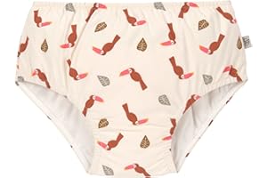 ‎LÄSSIG LÄSSIG Baby-und Kleinkind-Schwimmwindel Badewindel Badehose mit Windel mit UV-Schutz Toucan offwhite 7-12 Monate