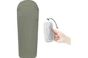Naturehike Sac de Couchage de Refuge Ultralight Liner Seulement 128g Couverture de Voyage avec Small Pack Size Sac de Couchage Intérieur pour Le Backpacking, Les Auberges, Le Camping