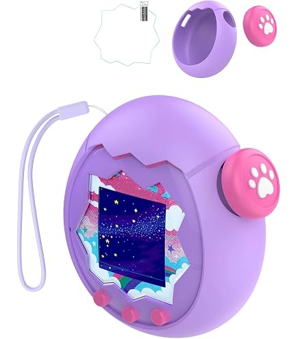 Coque Silicone Protection Tamagotchi Paradise - Housse Anti-Choc Rose Pour Animal Virtuel