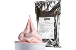 DESSERTIFY Strawberry Ice Cream Powder Mix 1.95Kg - Luxury Soft Serve - Superior Creamy Taste - Use Commercially Or At Home - Up to 128 servings