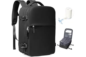 SZSYCN Zaino da Viaggio con Sottovuoto Ryanair 40x30x20 Wizzair Borse da Cabina per Ryanair 40x20x25 Bagaglio a Mano Sottovuoto con pompa,Zaino Casual per Laptop